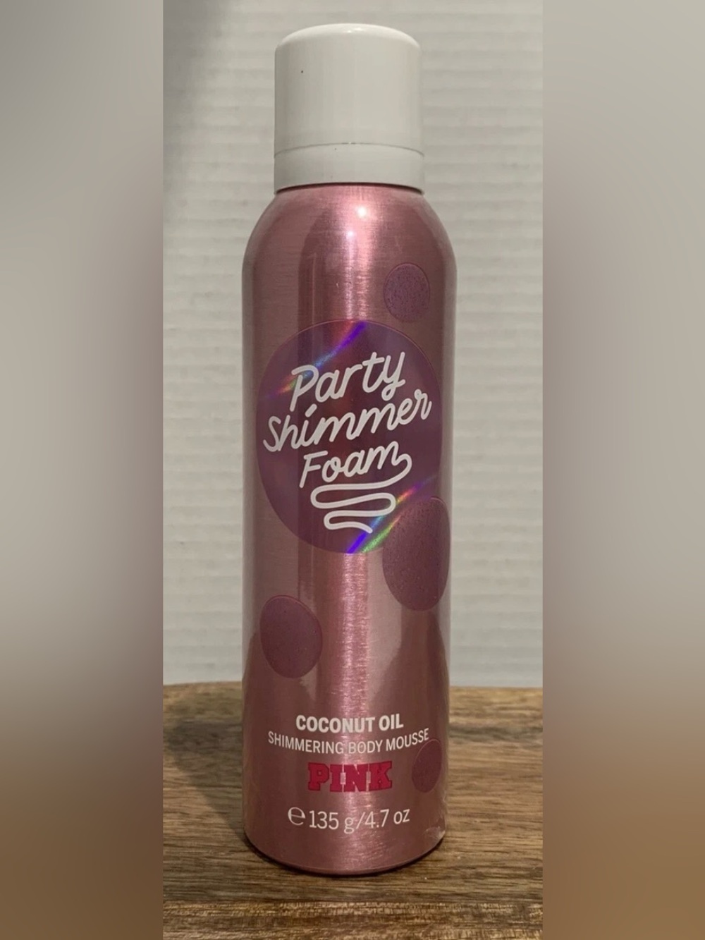 Victoria’s Secret PINK Party Shimmer Coconut Oil Shimmering Body Mousse~ 4.7 oz.